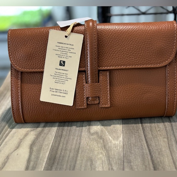 Helena Handbags - Helena Rich Tan Leather Handbag